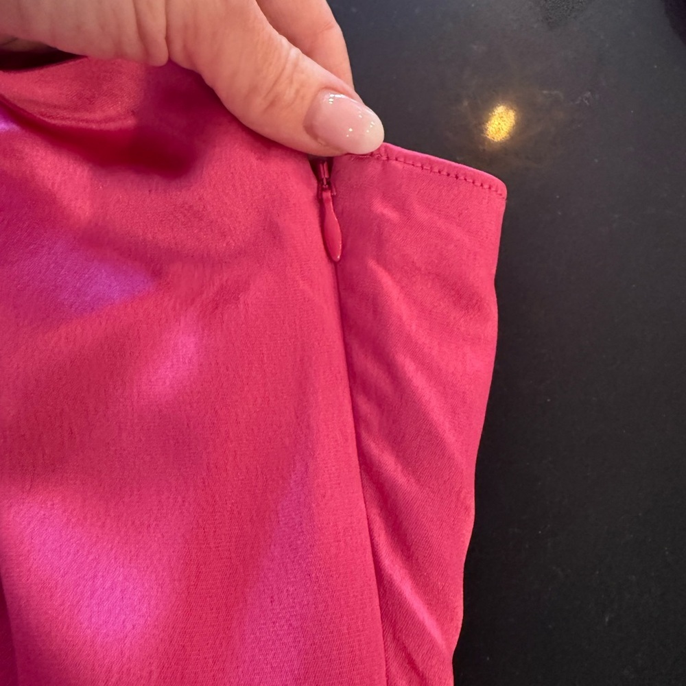 Ronny Kobo Collection Zadena Backless Vibrant Pink Maxi Halter Dress - Picture 12 of 15